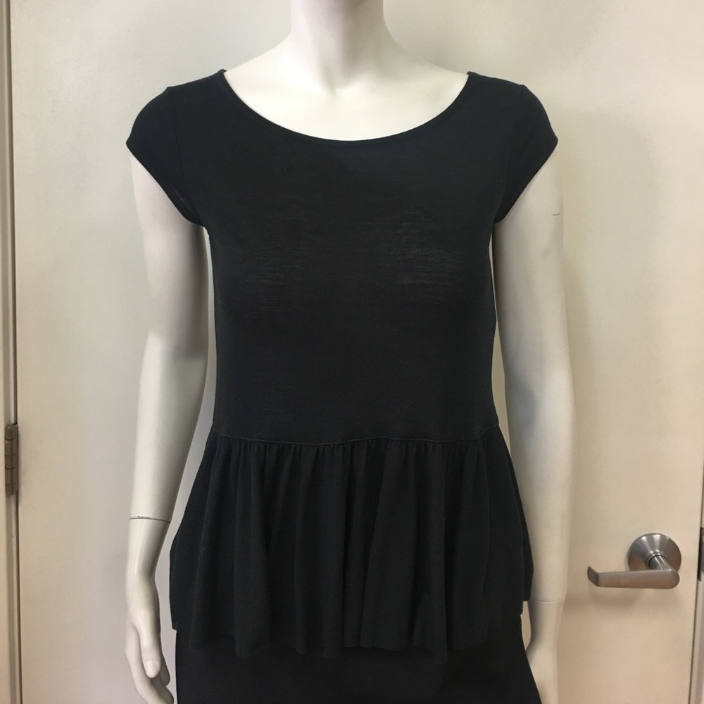 Black Peplum Top.